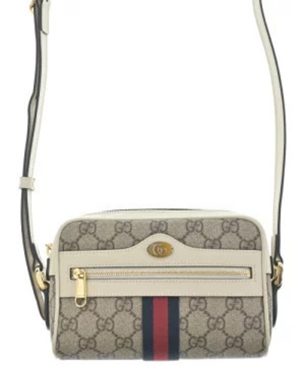 Gucci GG Supreme Ophidia crossbody bag web stripe white